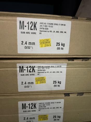 ภาพย่อ ลวดเชื่อมใต้ฟลักซ์ ซับเมิร์จ M-12K HYUNDAI เชื่อมเหล็กงานหนา รูปที่ 3