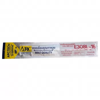 ลวดเชื่อมสแตนเลสไฟฟ้า แพ็คเล็ก E308L-16 ARCTECH (4 เส้น/ห่อ)